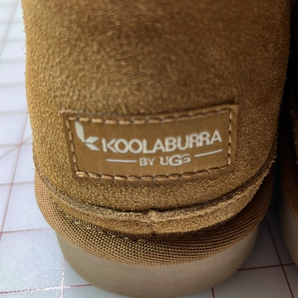 KOOLABURRA by UGG "Advay" Urban/Boho Chestnut Tan Suede Round Lace Up Boots 10 - Picture 12 of 16
